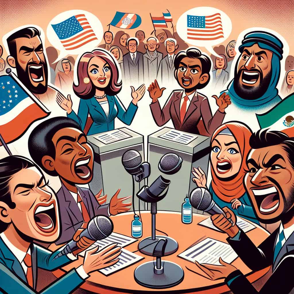 Comic book panel depicting House Democrats on a dramatic mission in El Salvador, with a satirical tone.