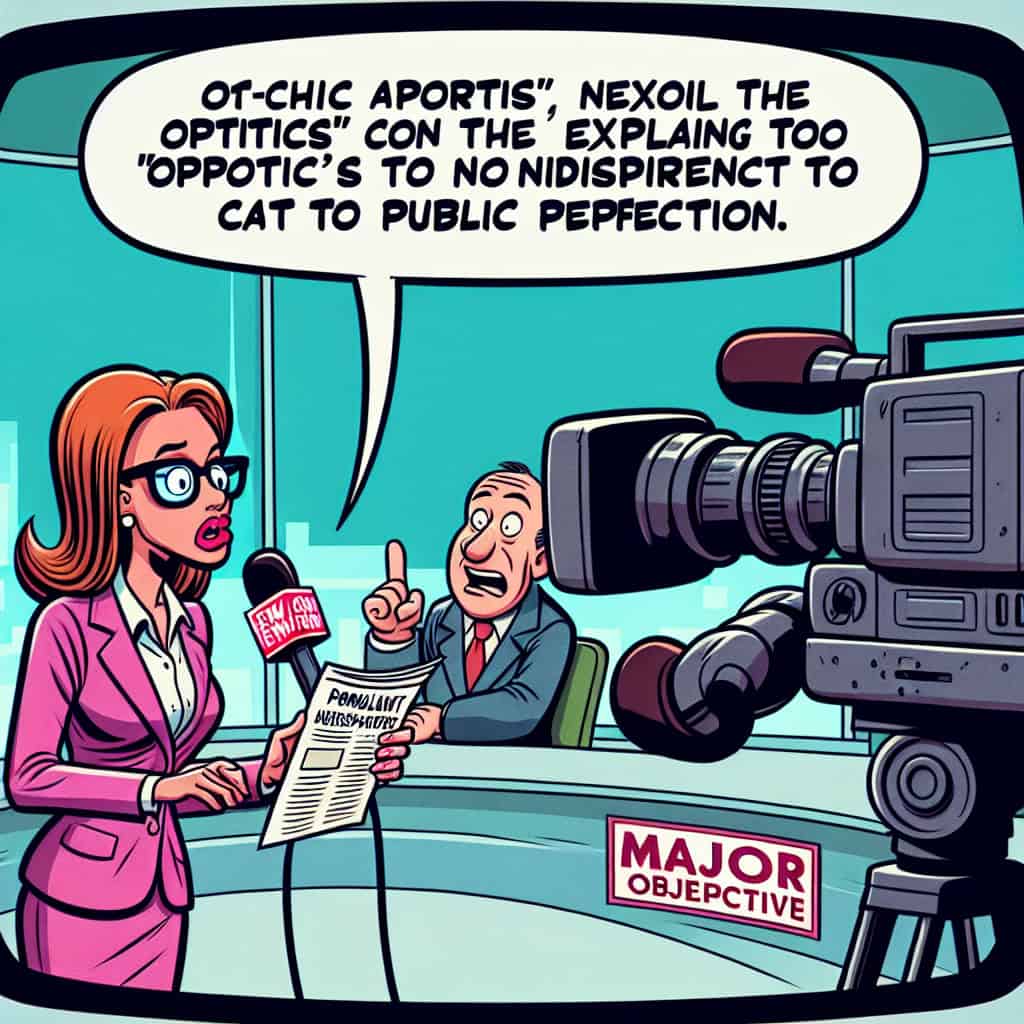 Cartoon of Maggie Haberman humorously analyzing Donald Trump's political optics