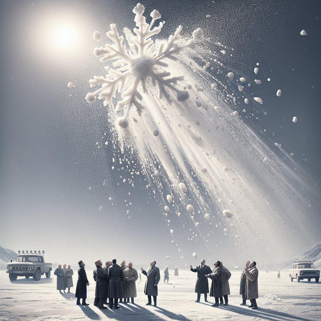 Illustration of Snowflakes Melt Down on No Kings Day: GOP Laughs