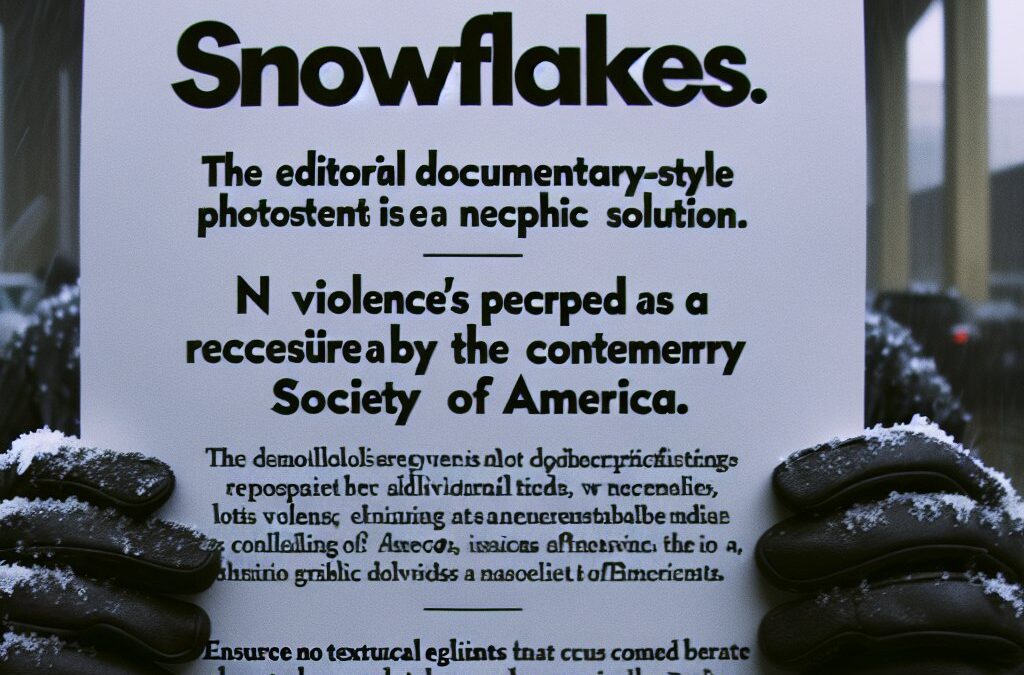 Snowflakes Now Think Violence Is Needed to ‘Fix’ America