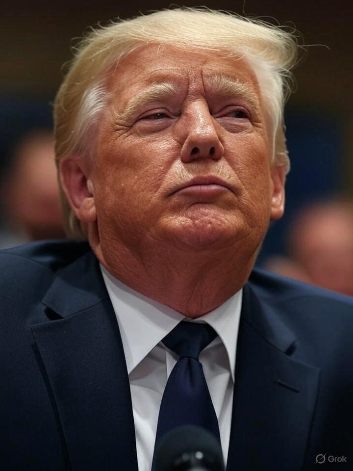 Illustration of Trump's Geography Gaffe: Liberals Cry Over a Simple Misstep