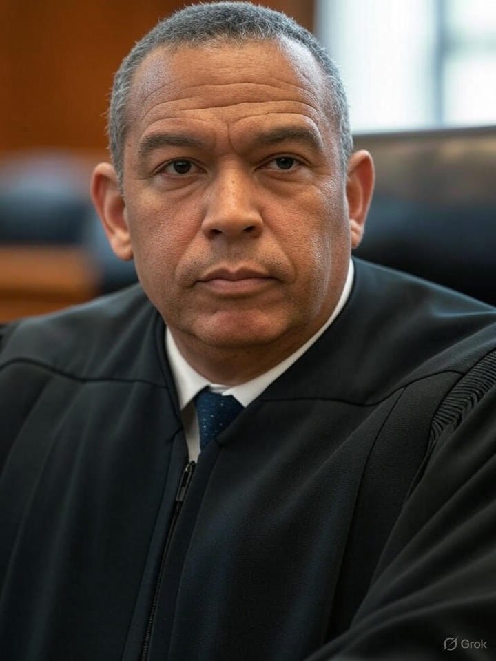 Illustration of Judge Blocks Trump's Portland Guard Move: A Liberal Joke