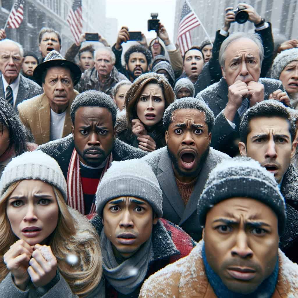 Illustration of Snowflakes Panic Over Trump's Tough Stance on Venezuela