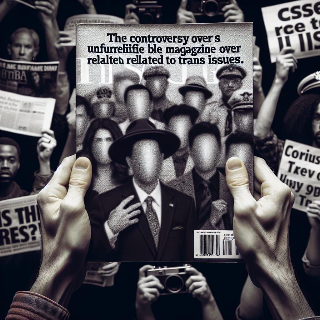 Illustration of Glamour UK Mocks JK Rowling Over Trans Cover Fiasco