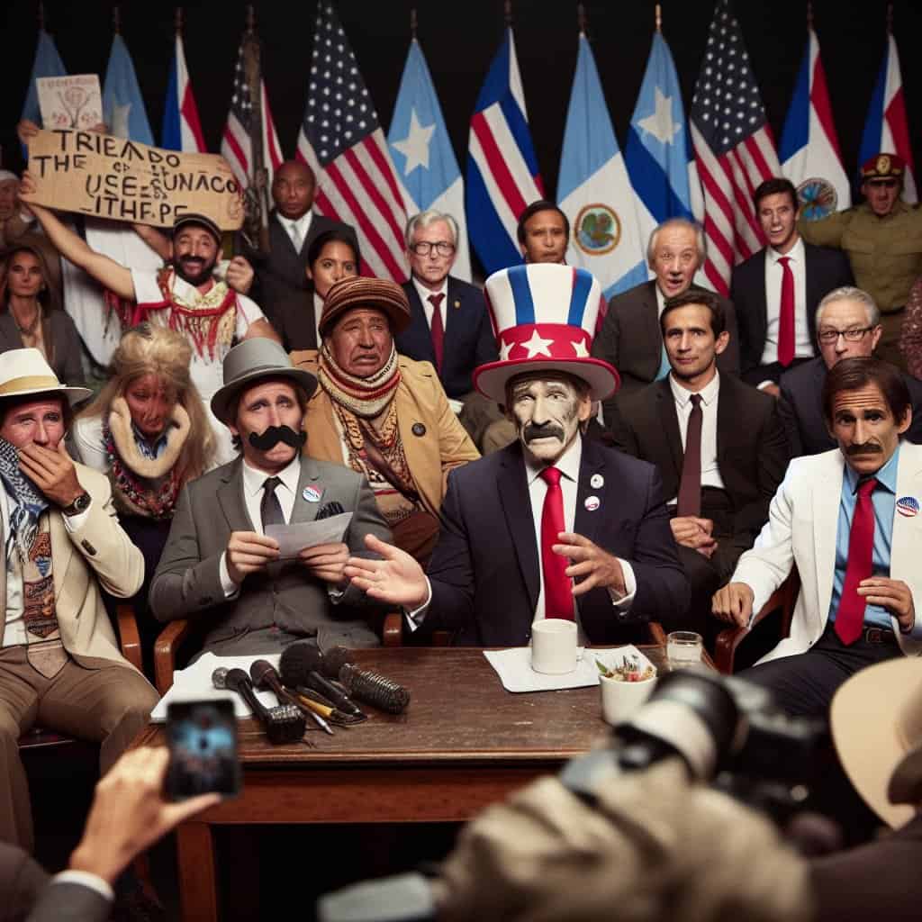 Illustration of Trump's Venezuela Adventure: A Comedy of Errors