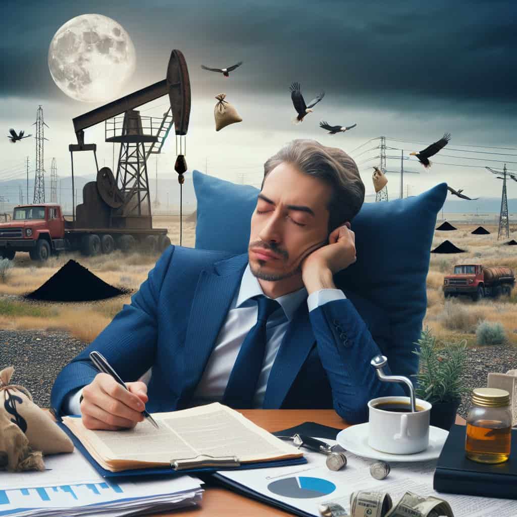Illustration of Trump's Oil Dream: Venezuela's Black Gold Quest
