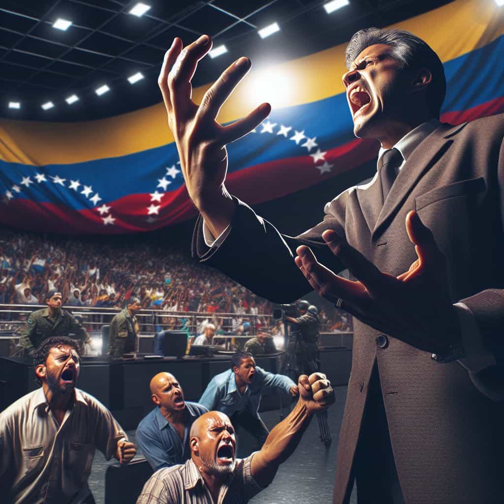 Illustration of Sen. Murphy's Hissy Fit Over Venezuela Drama