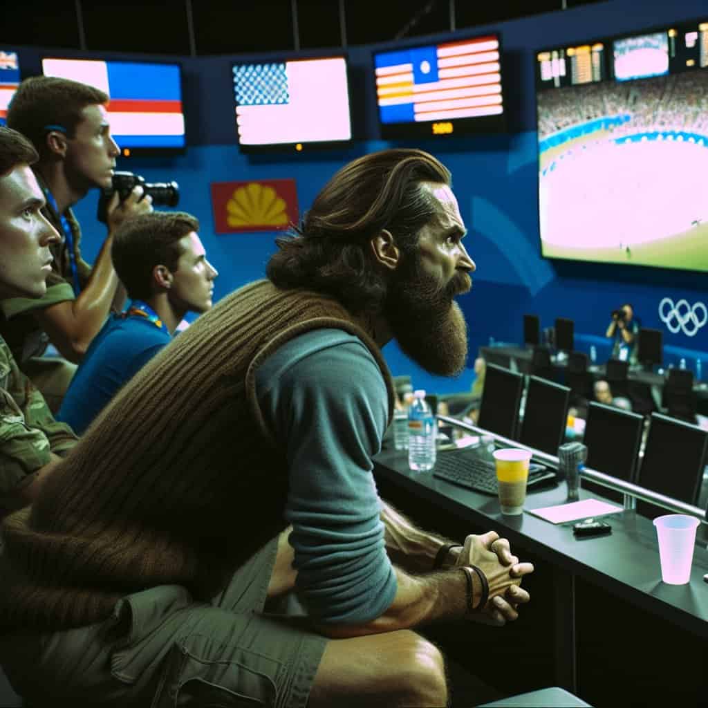 Illustration of Sarah Spain's Demon Drama: JD Vance at the Olympics