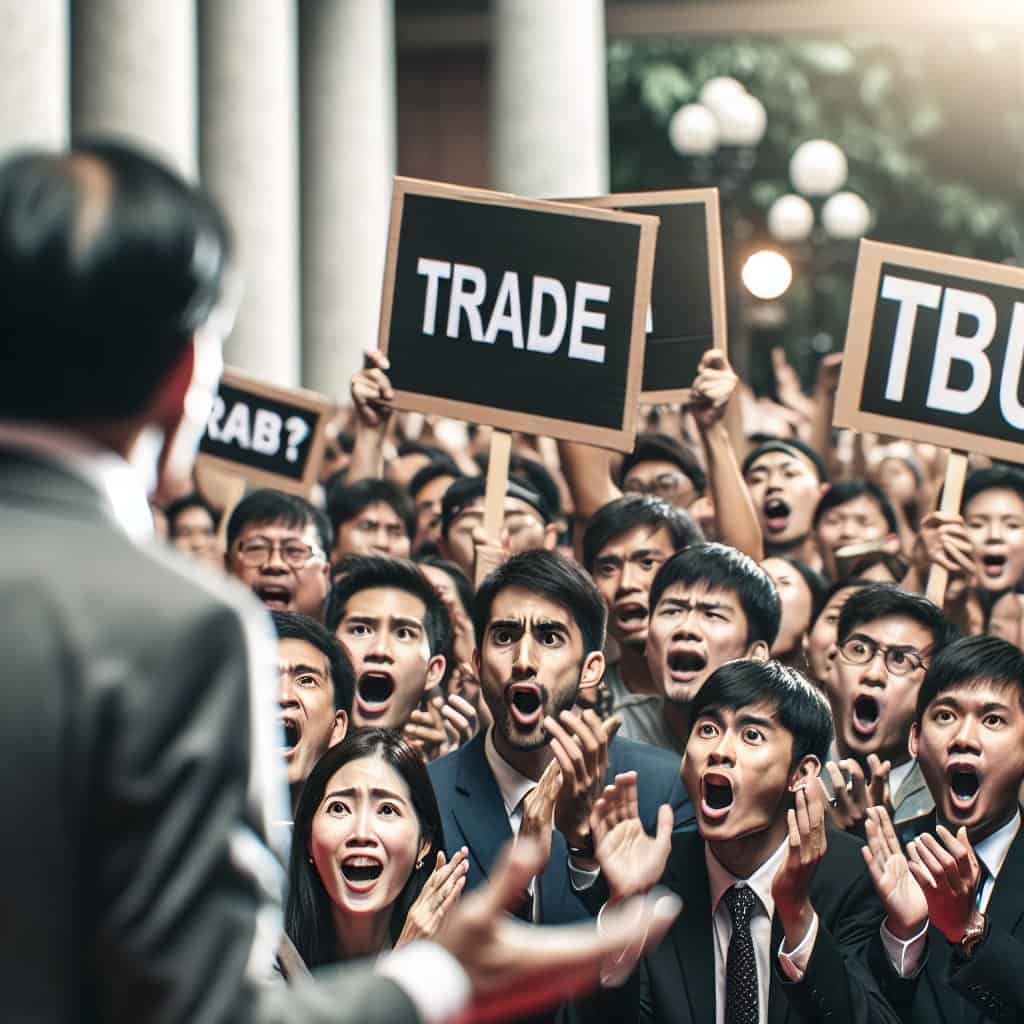 Illustration of Krugman Panics Over Trump's Trade Moves