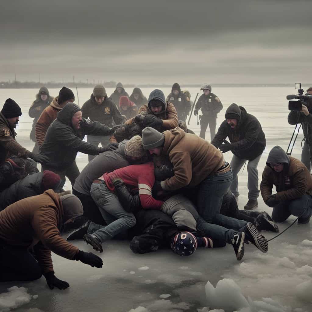 Illustration of Minnesota's ICE Drama: The Liberal Outcry