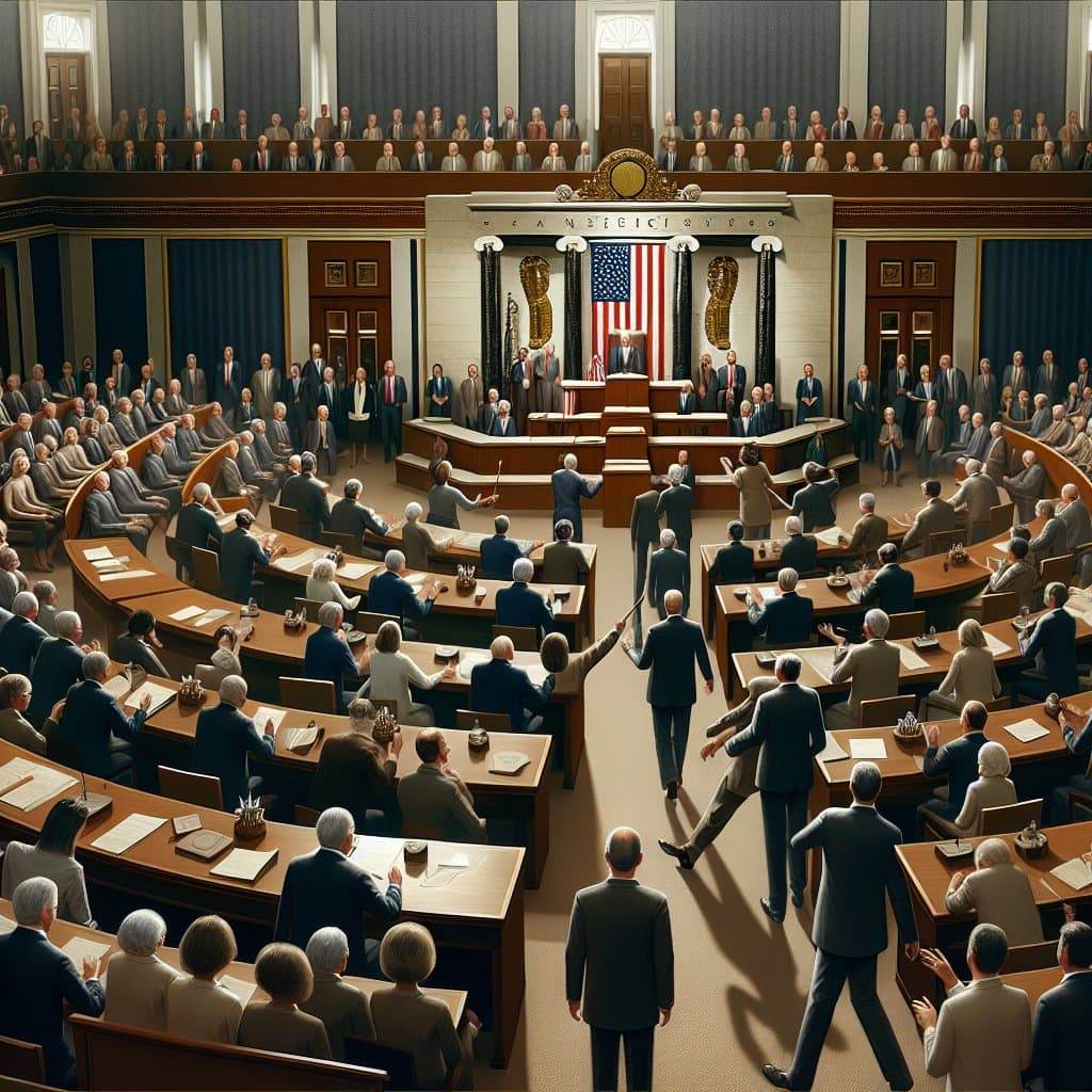Illustration of Senate Confirms Trump Loyalist Mullin for DHS