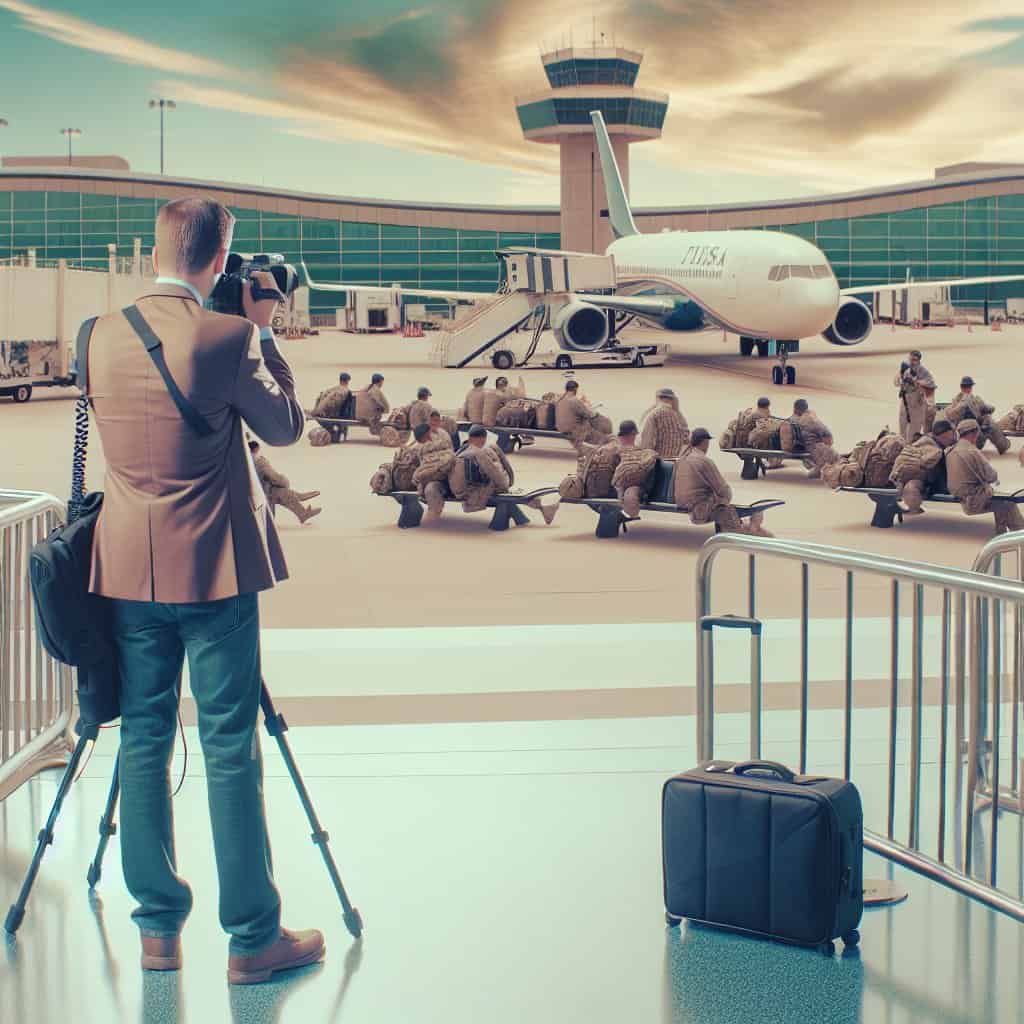 Illustration of Trump's ICE Airport Gambit: A Conservative Perspective