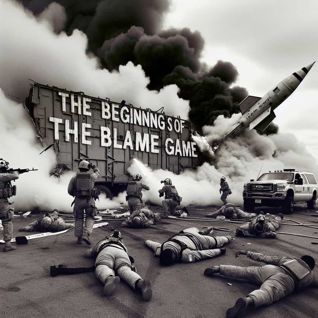 Illustration of U.S. Missile Mishap: Blame Game Begins