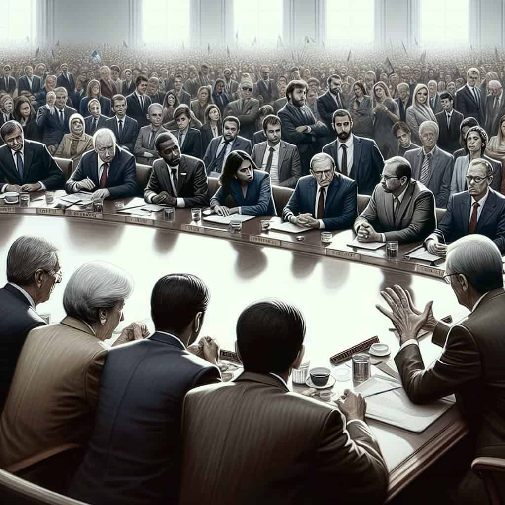 Illustration of Trump's 'Peace Talks' and the Liberal Meltdown