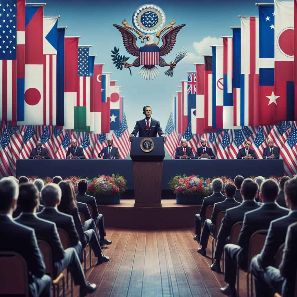 Illustration of Trump's Iran Speech: A Masterclass in Nonchalance