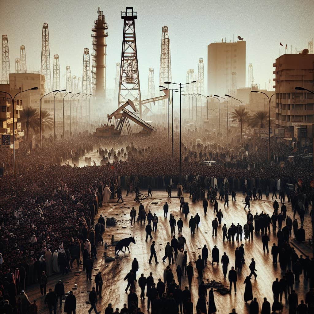 Illustration of Trump's Bold Move in Iran Sparks Oil Frenzy