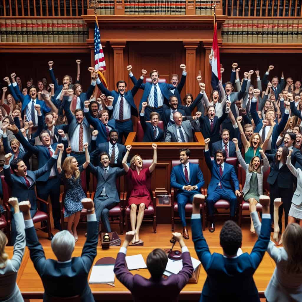 Illustration of Liberals Stack Wisconsin Supreme Court with Taylor Win