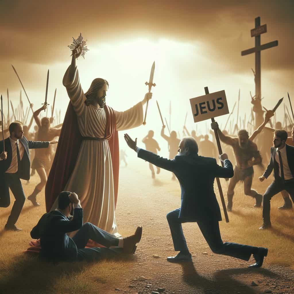Illustration of Pope Leo's War on Trump: A Holy Crusade?