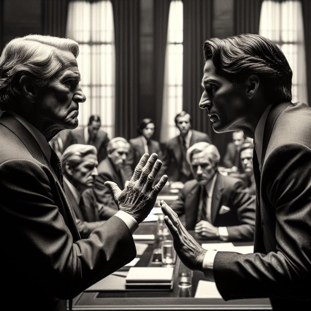 Illustration of Swalwell and Gonzales: Political Drama Unfolds