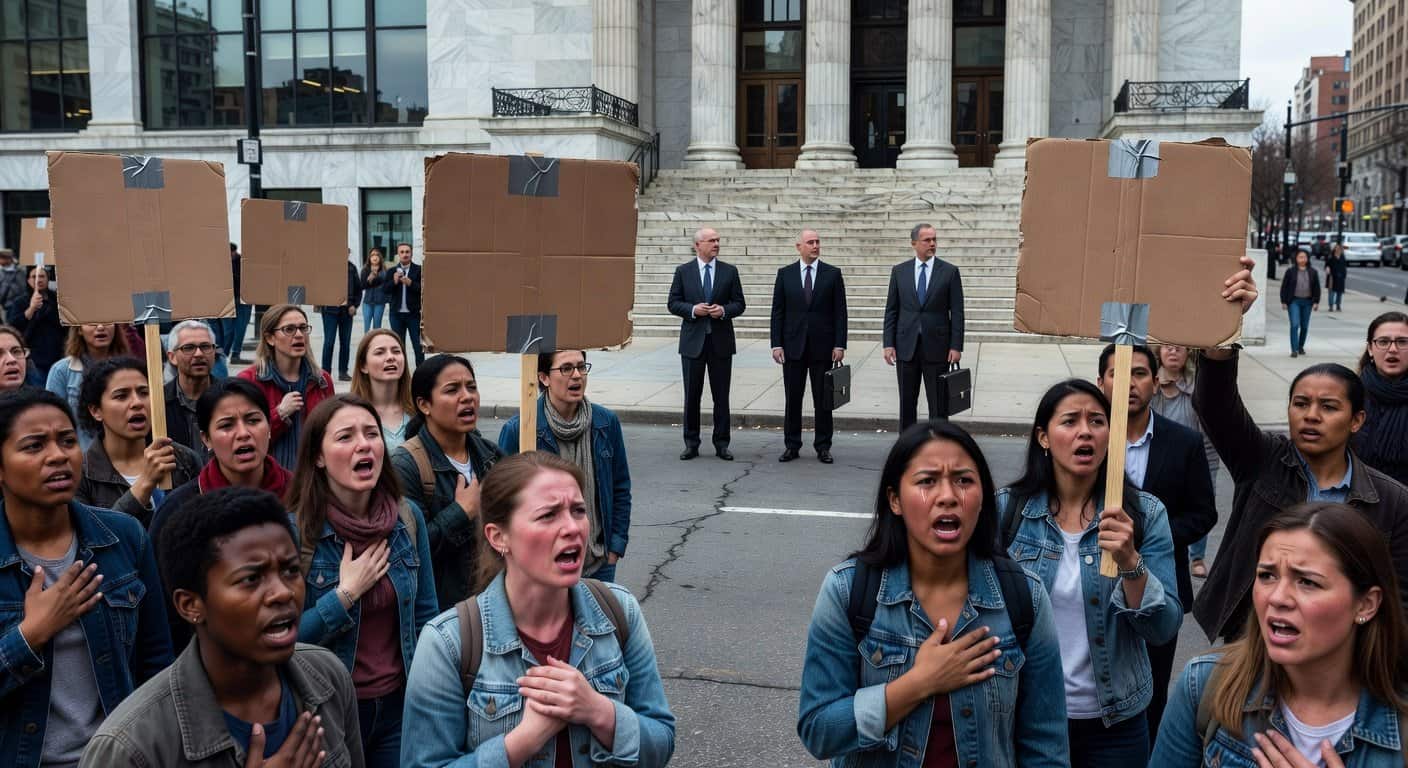 Illustration of Progressives Cry Foul Over Redistricting: Is It Rights or Rigs?