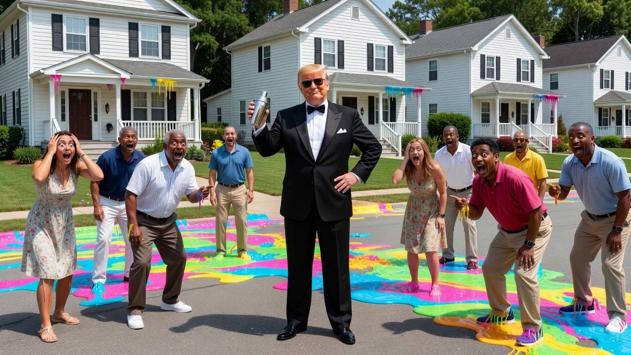 Illustration of White House’s Trump-as-Bond Post: Libs Melt Down Over Fun
